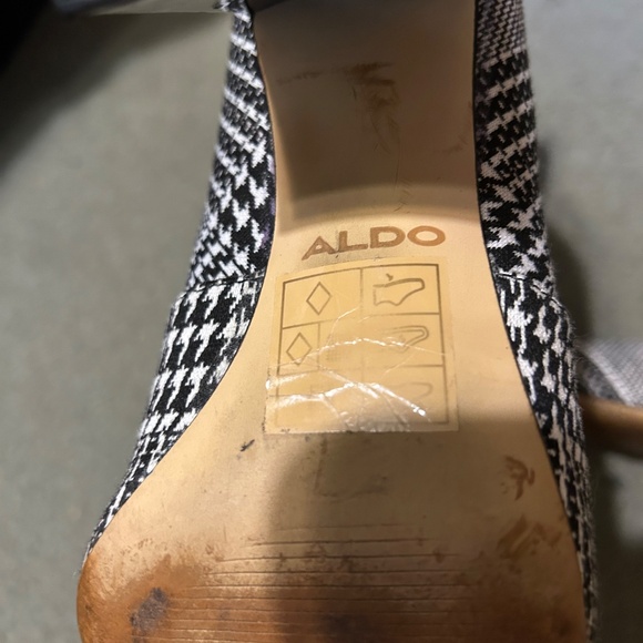 Aldo Plaid High Heel Ankle Boots - Picture 9 of 9